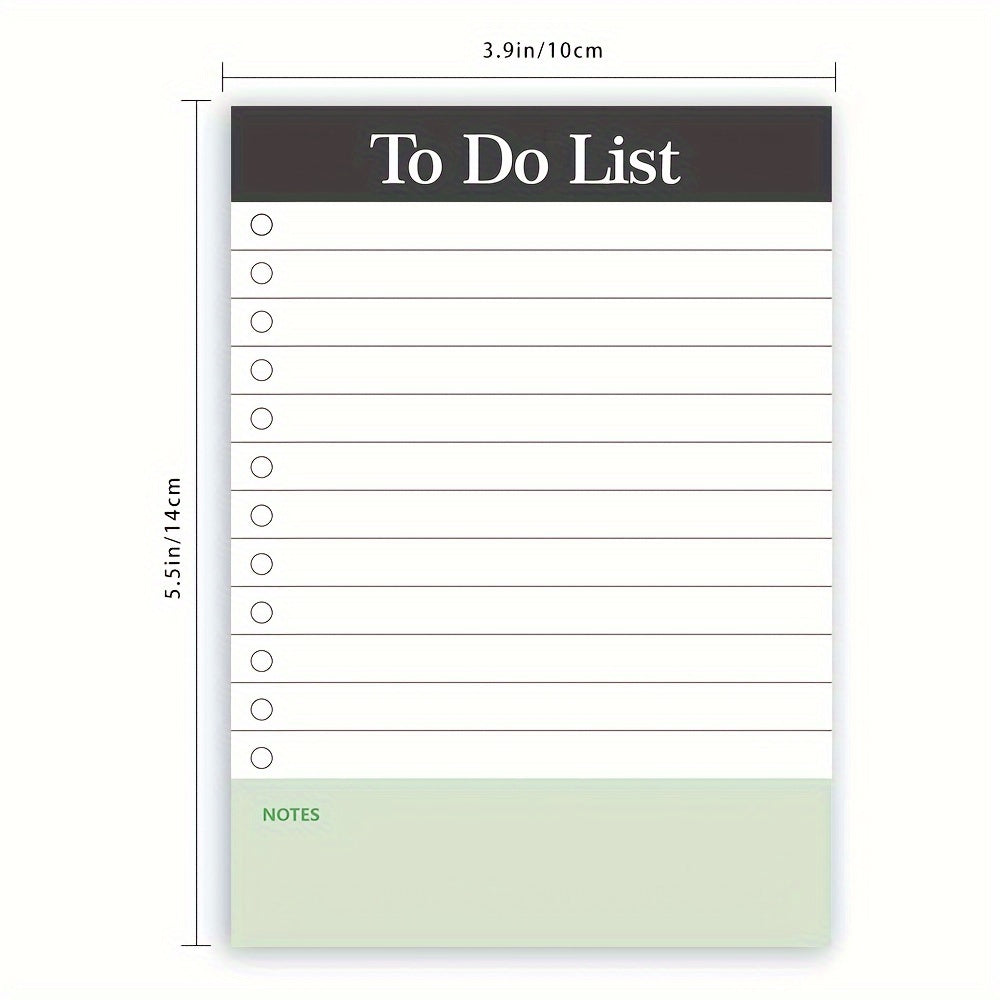 1pc, 50 Sheets To-Do List Notepad - Daily Planner Notepad, Tear-Out Notepad, To-Do Planner For Home, Office, School, School Supplies, Memo Pad, Notebook, Convenience Items