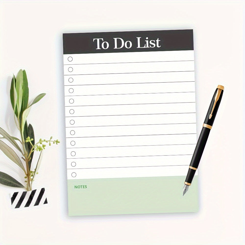 1pc, 50 Sheets To-Do List Notepad - Daily Planner Notepad, Tear-Out Notepad, To-Do Planner For Home, Office, School, School Supplies, Memo Pad, Notebook, Convenience Items