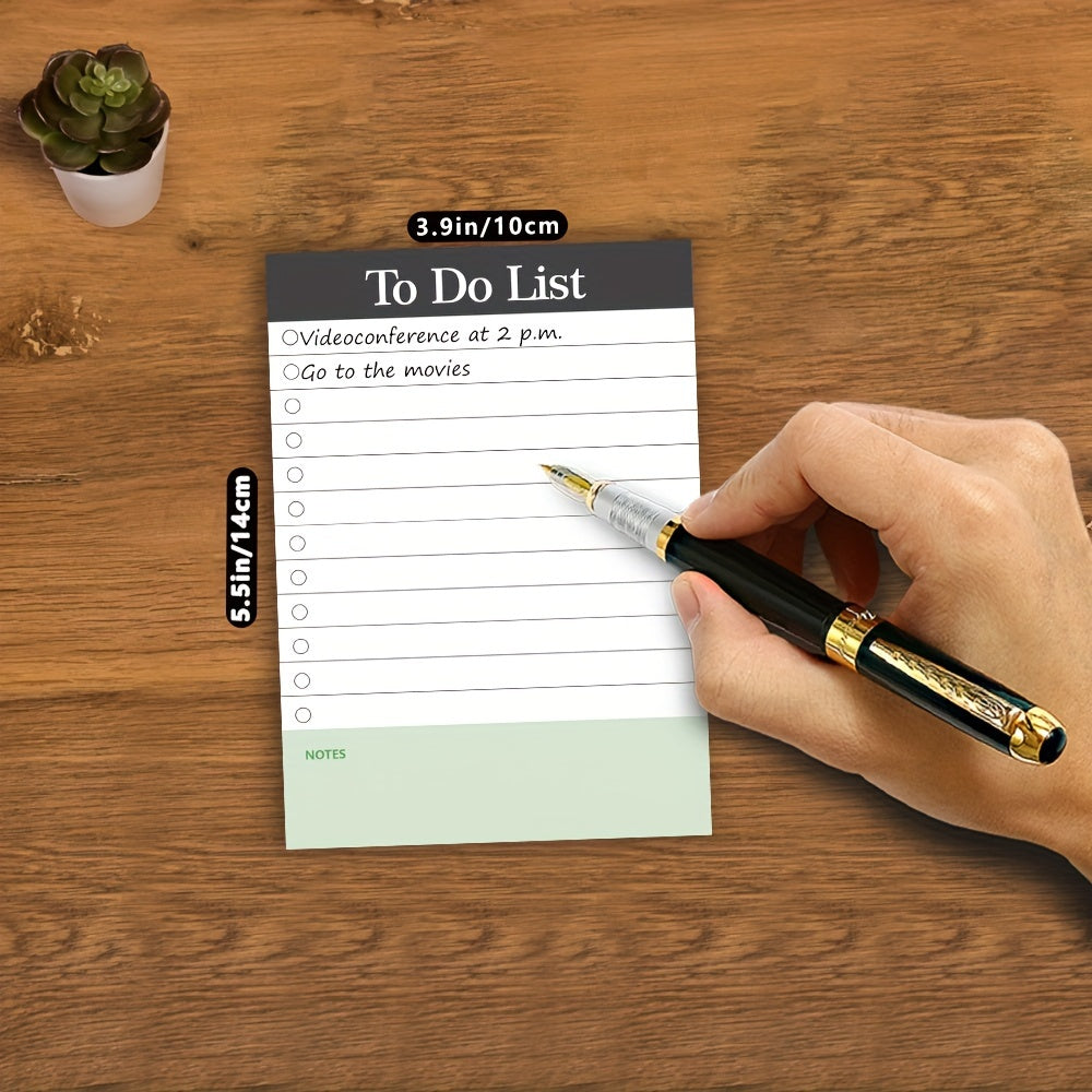 1pc, 50 Sheets To-Do List Notepad - Daily Planner Notepad, Tear-Out Notepad, To-Do Planner For Home, Office, School, School Supplies, Memo Pad, Notebook, Convenience Items